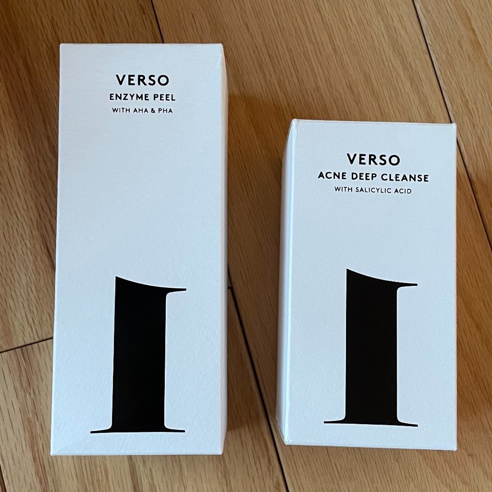 2 items! VERSO #1 Enzyme Peel and #1 Acne Deep Cleanse